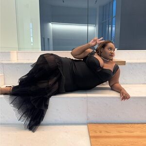 Fashion Nova Black Maxi Dress